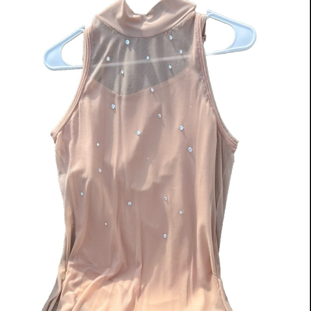 WEISSMAN Girls Nude Blush Dress Costume Recital Solo